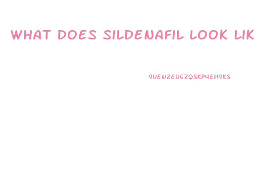 What Does Sildenafil Look Like