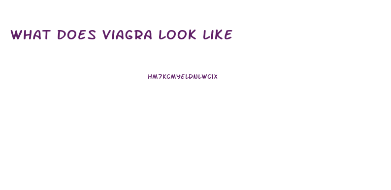 What Does Viagra Look Like