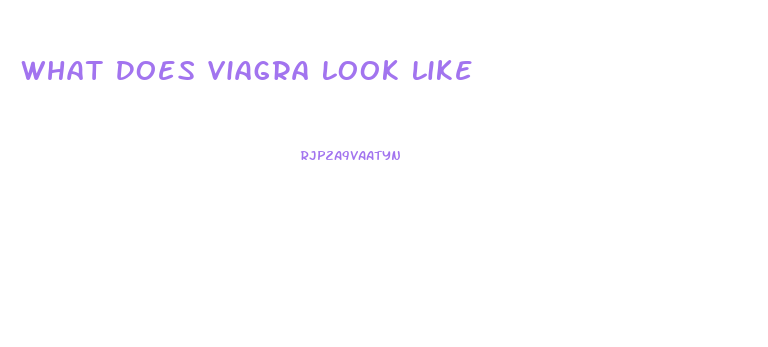 What Does Viagra Look Like