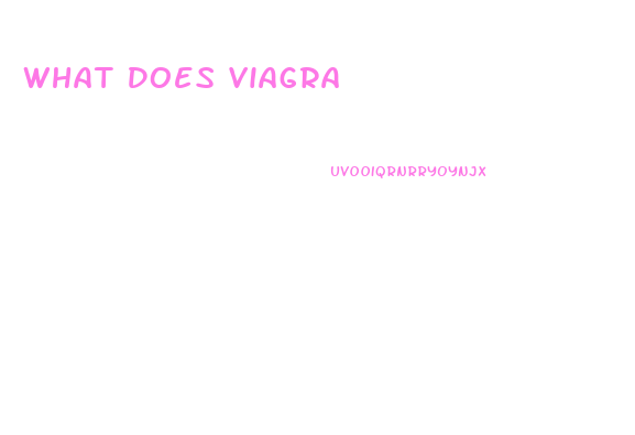 What Does Viagra