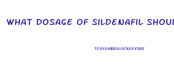 What Dosage Of Sildenafil Should I Take After Having A Prostatectomy