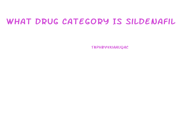 What Drug Category Is Sildenafil