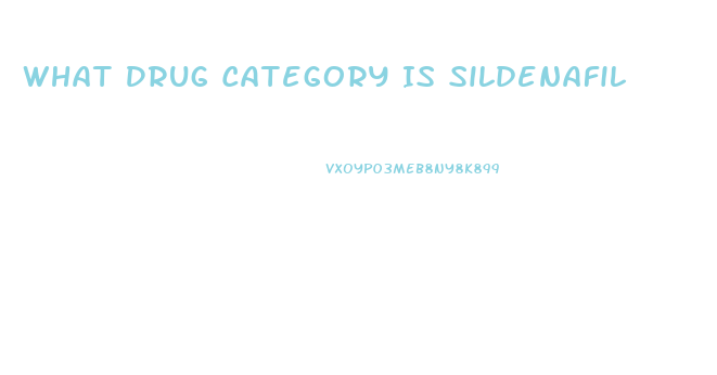 What Drug Category Is Sildenafil