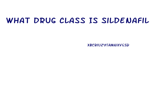 What Drug Class Is Sildenafil