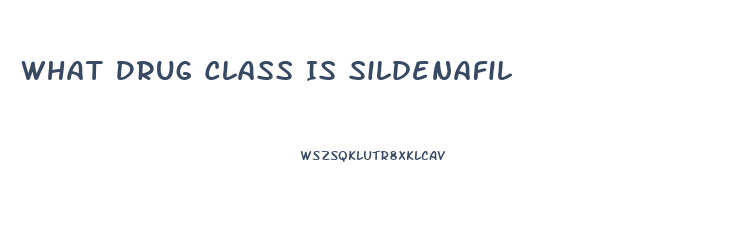 What Drug Class Is Sildenafil