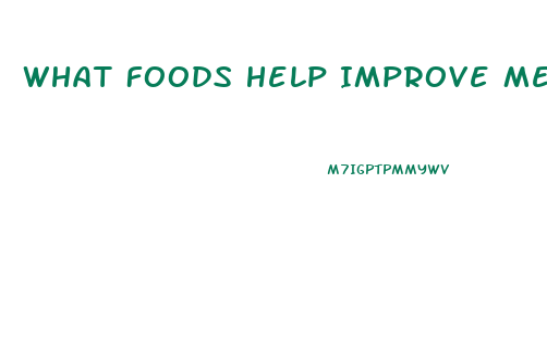 What Foods Help Improve Mens Impotence