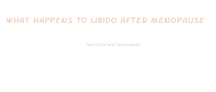 What Happens To Libido After Menopause