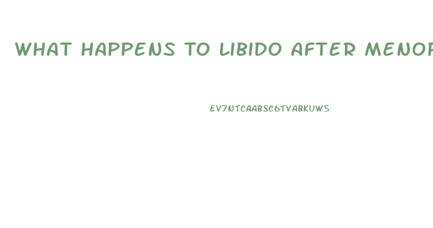 What Happens To Libido After Menopause