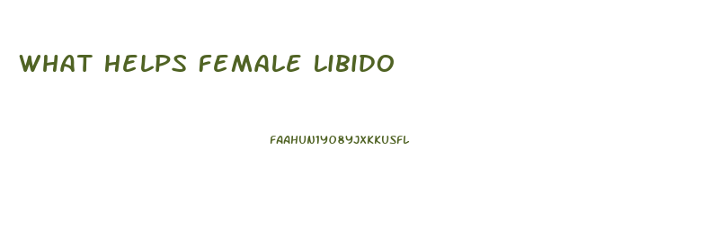 What Helps Female Libido