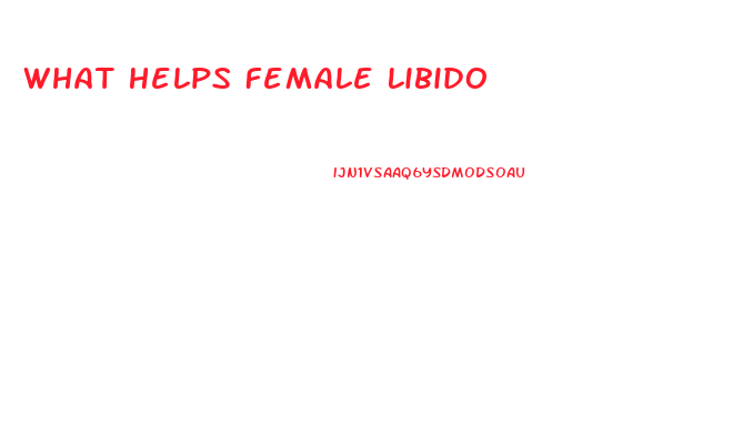 What Helps Female Libido