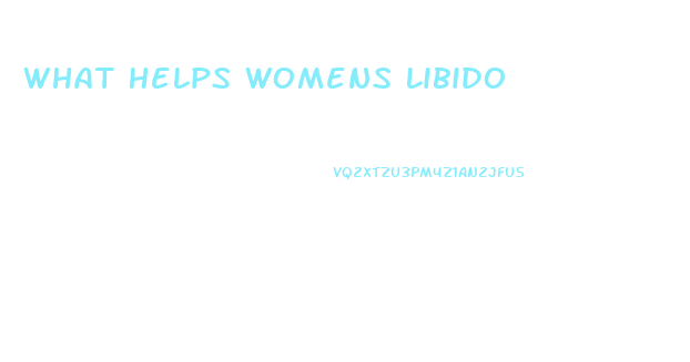 What Helps Womens Libido