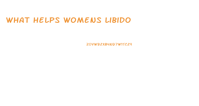 What Helps Womens Libido