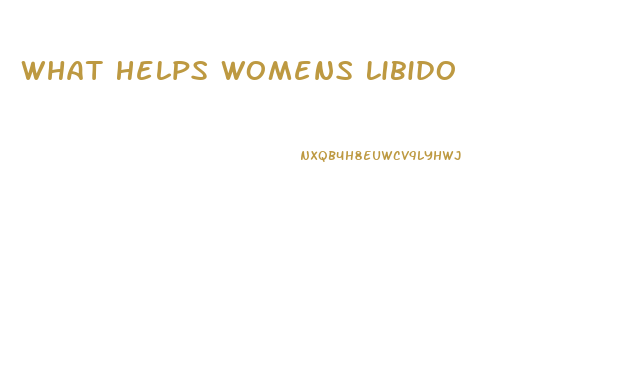 What Helps Womens Libido