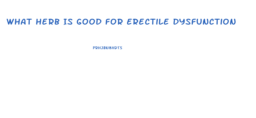 What Herb Is Good For Erectile Dysfunction