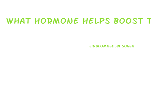 What Hormone Helps Boost The Libido