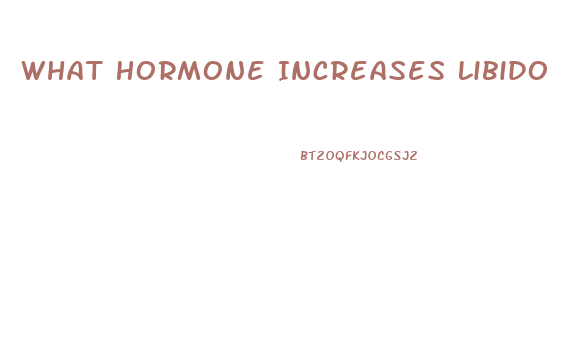 What Hormone Increases Libido