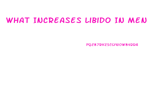 What Increases Libido In Men