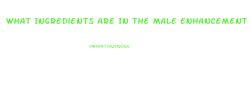 What Ingredients Are In The Male Enhancement Pill Red