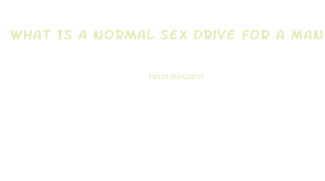 What Is A Normal Sex Drive For A Man