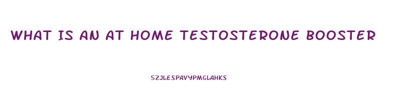 What Is An At Home Testosterone Booster