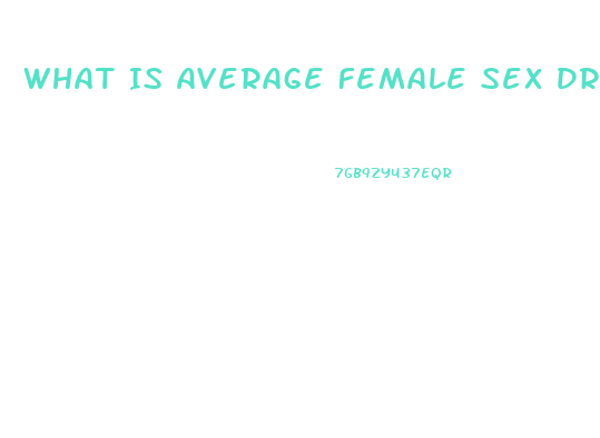 What Is Average Female Sex Drive