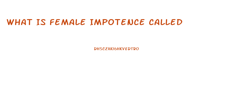 What Is Female Impotence Called