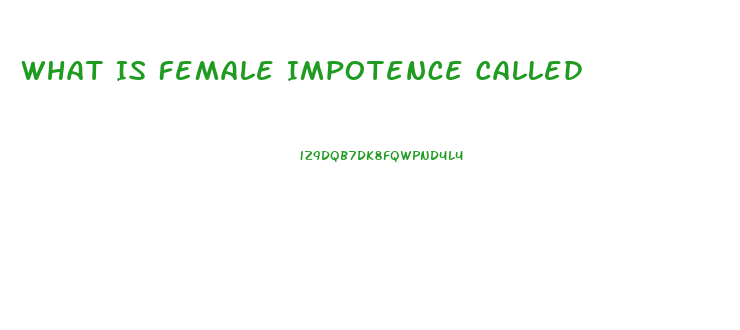 What Is Female Impotence Called