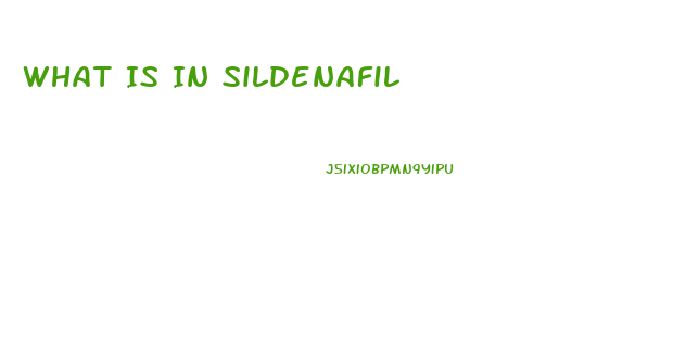 What Is In Sildenafil