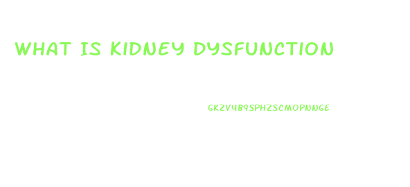 What Is Kidney Dysfunction