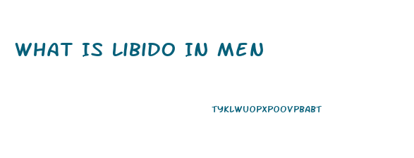 What Is Libido In Men