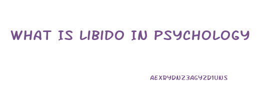 What Is Libido In Psychology