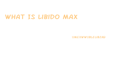 What Is Libido Max