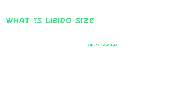 What Is Libido Size