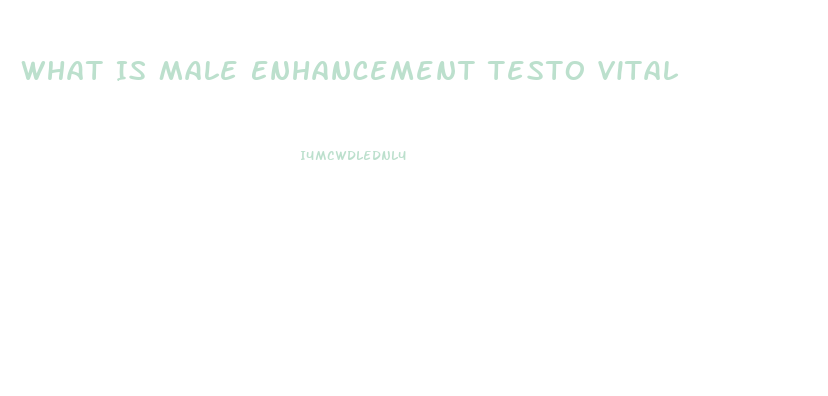 What Is Male Enhancement Testo Vital