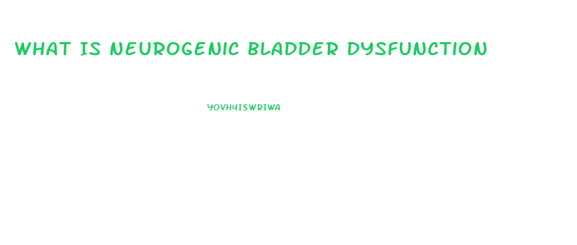 What Is Neurogenic Bladder Dysfunction