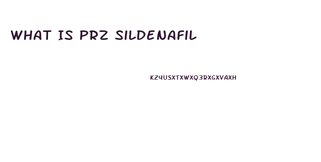 What Is Prz Sildenafil