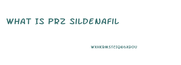 What Is Prz Sildenafil