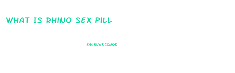 What Is Rhino Sex Pill