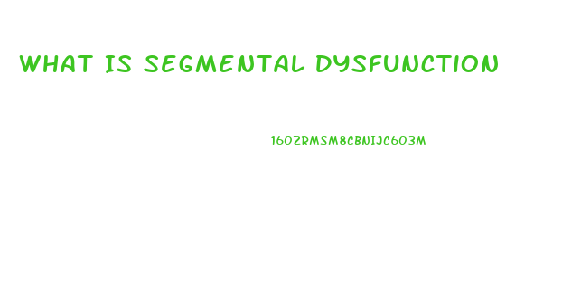 What Is Segmental Dysfunction