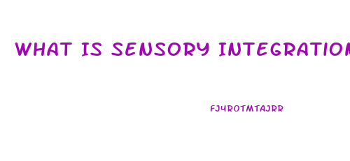 What Is Sensory Integration Dysfunction