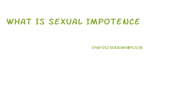 What Is Sexual Impotence