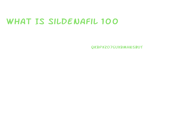 What Is Sildenafil 100