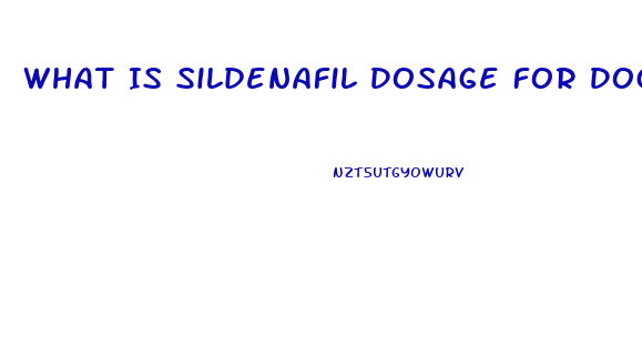What Is Sildenafil Dosage For Dogs