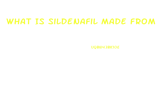 What Is Sildenafil Made From