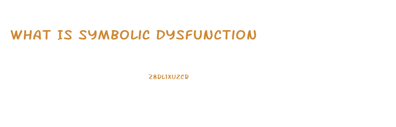 What Is Symbolic Dysfunction