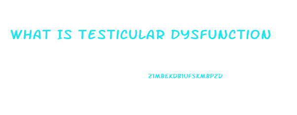 What Is Testicular Dysfunction