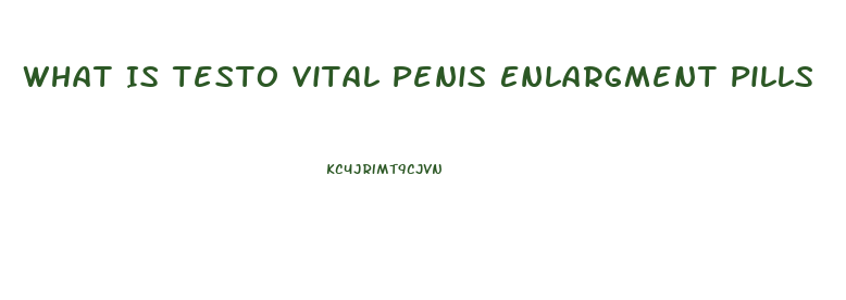 What Is Testo Vital Penis Enlargment Pills