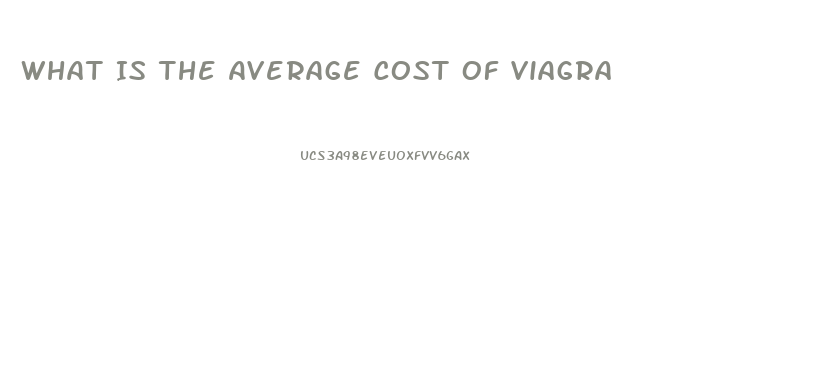 What Is The Average Cost Of Viagra