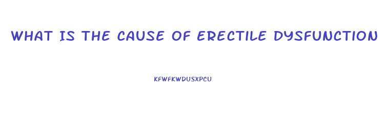 What Is The Cause Of Erectile Dysfunction