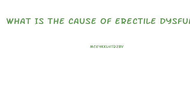 What Is The Cause Of Erectile Dysfunction